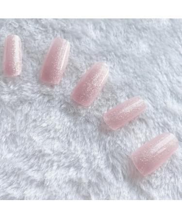  SanFangyue UV Nail Polish with Pink Glitter | 22 PCS Self-Adhesive Gel Film | Nail Polish Pads - Buy Online on GoSupps.com