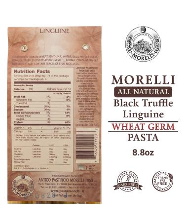 Morelli Italian Truffle Linguine - Gourmet Handmade Durum Wheat Semolina Pasta from Italy - 8.8 oz (250g) - Buy Online on GoSupps.com