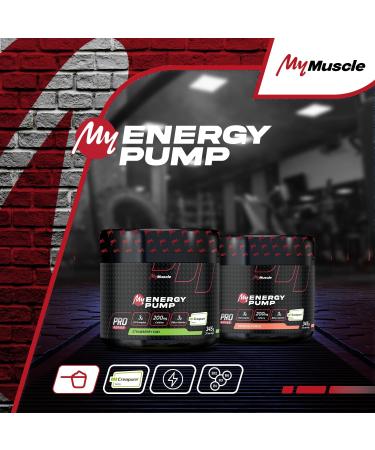 MyMUSCLE - My Energy Pump - Pre-Workout Booster Formula Powder + Vitamins + Creatine + Caffeine - Strawberry Kiwi 345g - 30 Servings - Buy Online on GoSupps.com