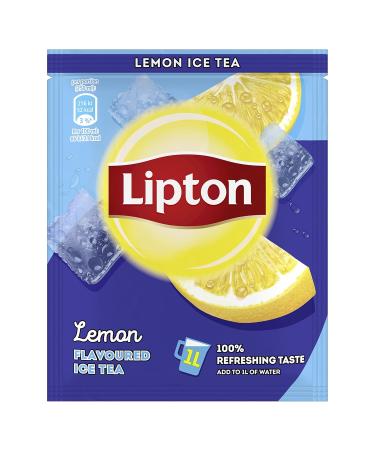 Buy Lipton Iced Tea Powder Lemon - 18 Sachets for Refreshing Self-Preparation | Perfect Summer Beverage - Buy Online on GoSupps.com