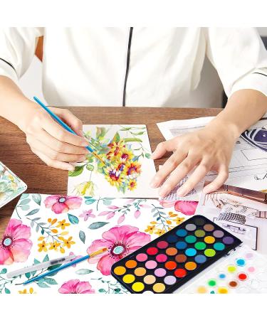 48 Color Non-toxic Watercolor Paint Set with Brush and Palette - Washable Paints for Kids and Adults - Buy Online on GoSupps.com
