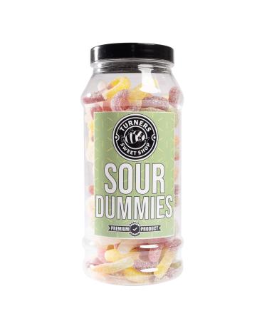 Sour Dummies - 445g by Turners Sweet Shop Traditional Retro Gift Jar Classic Original Pick & Mix Sweets Quality Confectionary Fantastic Gifts for Him Her or Them