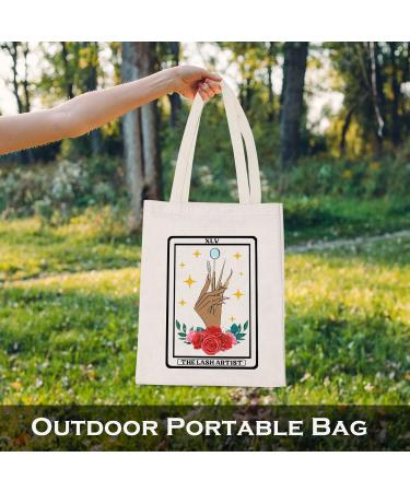 LEVLO Eye Lash Marketing Gift XLV | Reusable Tarot Beauty Tote Bag for Women - Perfect for BFF & Lash Artists - Buy Online on GoSupps.com