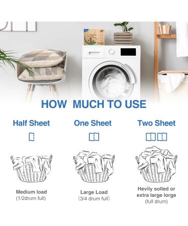JamBer Laundry Detergent Sheets - 60 Plant-Based Strips Zero Waste Fresh Scent Ideal for Home Dorm Travel and Camping - Buy Online on GoSupps.com