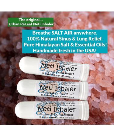 Urban ReLeaf Neti Salt Air Relief Aromatherapy - Himalayan Respiratory Wellness - 100% Natural (3 Pack) - Buy Online on GoSupps.com