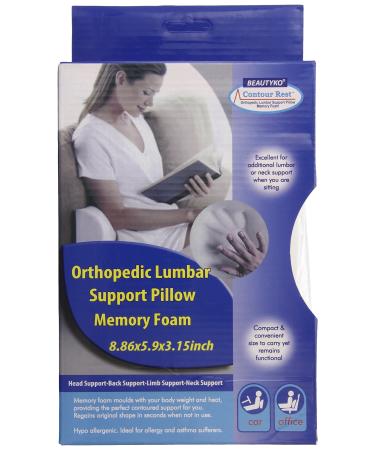 Orthopedic Lumbar Support Memory Foam Pillow