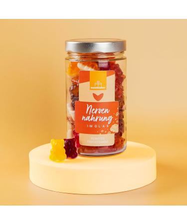  naschlabor Nerve Food XL Gum Shaped in Gift Jar 530 g - The Optimal Nervous Food for Work School or College | Large Rubber Bear Glass for Snacking or Snacking - Buy Online on GoSupps.com