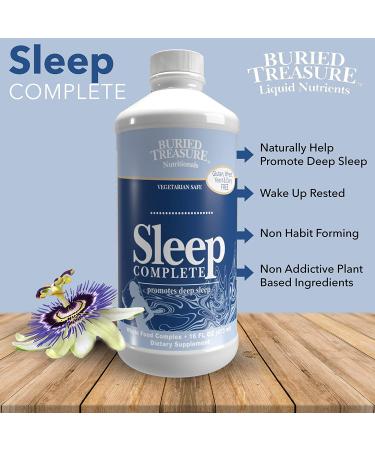 Buried Treasure Sleep Complete - Herbal Sleep Aid with Chamomile, Melatonin & Lemon Balm - 16 oz - Buy Online on GoSupps.com