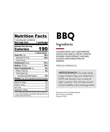 Flock Keto Chicken Skin Chips - BBQ Flavor, Low Carb, High Protein, Gluten Free, 8-Pack Snack - Buy Online on GoSupps.com