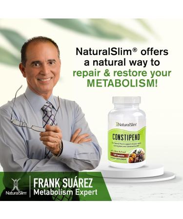 Naturalslim Magnesium Oxide - Constipend for Constipation Relief Colon Cleanser & Stool Softeners for Women & Men with Magnesium Citrate Aspartate & Olive Extract - 120 Vegetable Capsules 2 Pack 120 Count (Pack of 2) - Buy Online on GoSupps.com
