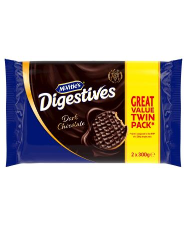 Mcvitie's Digestives Lot of 2 packets of dark chocolate 300 g