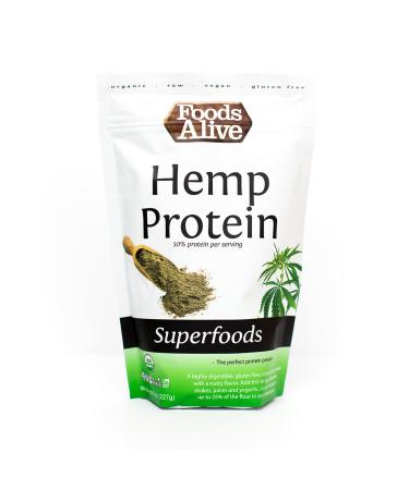 Foods Alive Organic Hemp Protein Powder, 8 Ounce