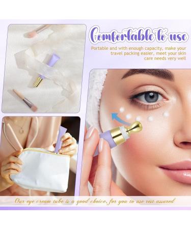 Tube Cosm tique Violet 20G pour Cr me Contour Yeux Embout Massage en Alliage de Zinc Rechargeable et Anti-Fuite L ger pour Soins Visage et Voyages - Buy Online on GoSupps.com