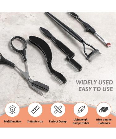 BS-MALL Eyelash Grooming Brush Set - 5 Piece Eyelash Separator, Mascara Applicator, Eyebrow Scissors & Comb for Makeup Supplies - Buy Online on GoSupps.com