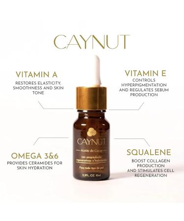 Nourishing Cacay Oil - 100% Natural Anti-Aging Night Repair (10 ml) | Shop Internationally - Buy Online on GoSupps.com