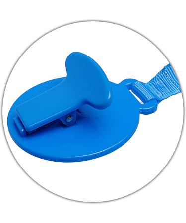 Disney Mickey Mouse Pacifier Chain & Holder - BPA Free Clip with Fabric Band - Blue Toy Holder - Buy Online on GoSupps.com