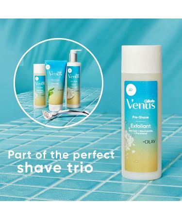 Gillette Venus Women's Pre-Shave Sea Salt Exfoliant Scrub 6.7 oz - Gentle Exfoliation for Smooth Skin - Buy Online on GoSupps.com