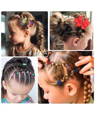 Subblaga 2068-Part Elastic Hair Strap Set - 2000 Mini Colorful Hair Ties & Organizer Box for Girls - Buy Online on GoSupps.com