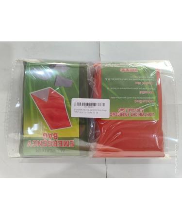 Buy Waterproof Emergency Survival Bivouac Bag - Lightweight Heat-Repellent & Cold Protection - 213x91cm Green & Orange - Buy Online on GoSupps.com