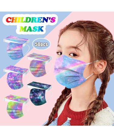 3 Ply Non-Woven Breathable Face_mask Cute Cartoon 50Pcs Face Bandanas with Cute Printing No Washable for Kids Children (A29 50Pcs) - Buy Online on GoSupps.com