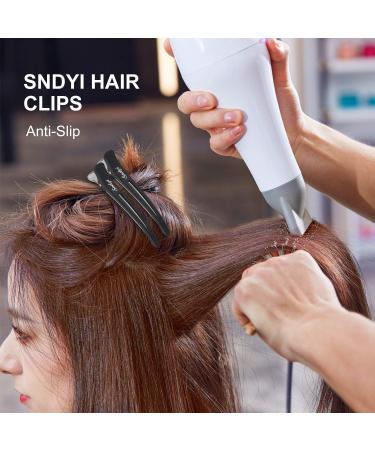 Sndyi Hair Clips 12 Pack - Professional Non-Slip Duckbill Clips for Styling, Sectioning, and Roller Hair Styling - Salon Quality Barber Hair Clips - 4.3 Black (12pcs) - Buy Online on GoSupps.com