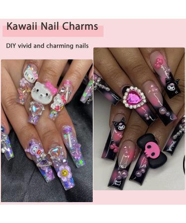 80 Pcs Nail Charms Resin Flatbacks for Nail Art Decorations - 4 Colors - DIY Supplies for Nails, Hair Clips, Magnets, and Phone Cases - Buy Online on GoSupps.com