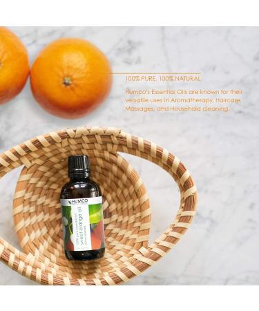 Humco Sweet Orange Essential Oil 2 Oz - 100% Pure Natural Oil for Skin Care Household Cleaning and Uplifting Baths | International Shipping Available - Buy Online on GoSupps.com