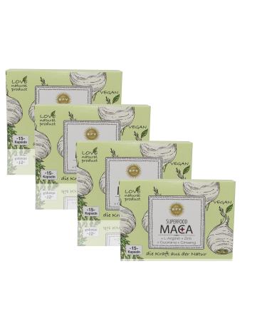 BPV - Superfood Maca + |60 capsules high dose |With L-arginine zinc guarana and ginseng |Ideally suited for active men |With immediately noticeable effect