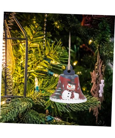 Buy Abaodam 2-St Bell Pendant - Wrought Iron Christmas Decoration - Santa & Snowman Bells - Metal Tree Bells (7x7cm Set of 2) | International Shipping Available - Buy Online on GoSupps.com