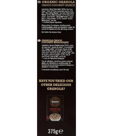 Biona Chocolo Coco Granola 375 g - Buy Online on GoSupps.com