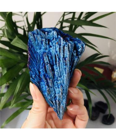 Natural Crystal Rough Natural Crystal Rough 1pcs Crystals and Stones Jet Stone Rainbow Titanium Cluster Blue Flame Feather Crystal Cluster Stones (Color : Blue Size : 30-40g) 30-40g Blue - Buy Online on GoSupps.com