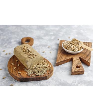 The Mill Tahini Halva (Plain) 500g - Natural Source of Fiber - Halal, Vegan, and Naturally Processed - Ideal for Breakfast and Snack - No Chemicals - Energy Provider - Tasty - Buy Online on GoSupps.com
