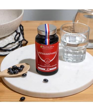 Astaxanthin - Haematococcus Pluvialis Extract 40 mg - 100% Natural - Vegan - Antioxidant - Premium Formula - 60 Capsules - Nutrimea - Made in France - Buy Online on GoSupps.com