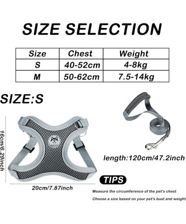 Coolzon Dog Harness for Small Dogs - Breathable Adjustable Anti-Pull Reflective Safety Dishes for Walking & Jogging | Black - Buy Online on GoSupps.com