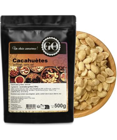 Roasted peanuts (without salt) 500 g - LA PLANTIGO