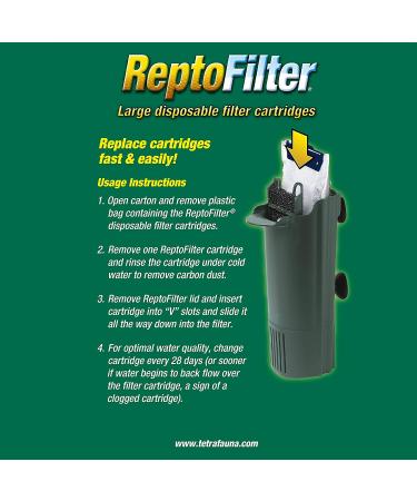 3-Pack Tetra ReptoFilter Cartridges with Whisper Technology - Medium Size - Buy Online on GoSupps.com