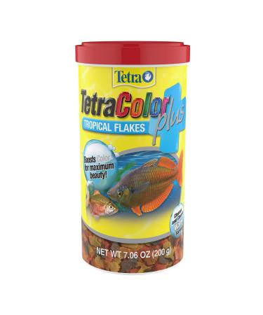 TetraColor PLUS Tropical Flakes with Color Enhancing 7.06 Ounce (Pack of 1) Flakes - Buy Online on GoSupps.com