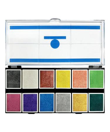 Metallic 12-Color Palette | Luxurious Water-Activated Makeup for SFX Cosplay Theater & Film | Perfect for Artists - Buy Online on GoSupps.com