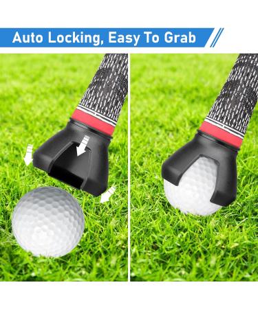 Golf Ball Retriever 3-Prong Grabber Tool for Putter with Mesh Bag - Set of 3 | Golf Accessories for Men | Ideal Gift for Golfer Dad - Buy Online on GoSupps.com