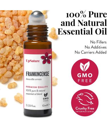 Frankincense Essential Oil Roll On - Tones Skin & Nails, Boosts Mood - Therapeutic Grade Aromatherapy Oil - Buy Online on GoSupps.com
