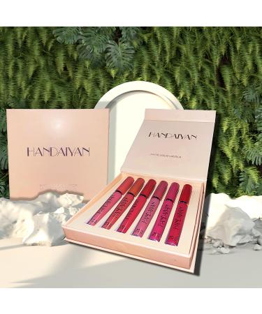 6-Piece Matte Liquid Lipstick Set - Long-Lasting Waterproof Non-Stick Cup Formula for Flawless Lips - Buy Online on GoSupps.com