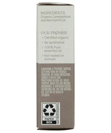Aura Cacia Organic Myrrh Essential Oil 0.25 Fz - Buy Online on GoSupps.com
