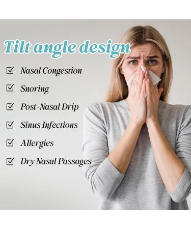 Deepdeem Neti Pot Sinus Rinse Nasal Wash Bottle Sinus Rinsing Bottle Cleaner Pressure Irrigation Neti-Pot with 30 Nasal Wash Salt Packets for Adults and Children - Buy Online on GoSupps.com