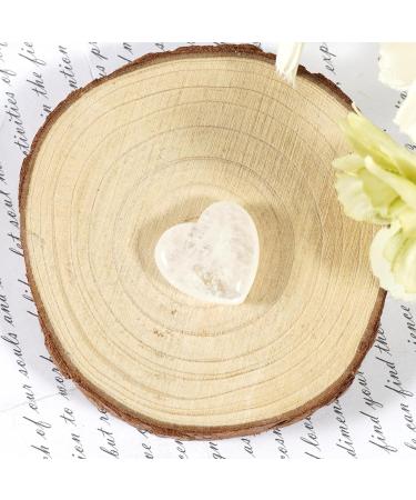 Soulnioi White Crystal Heart Stone Mini Love Pocket Stone - 20mm Tumbled Worry Stone for Reiki Meditation & Stress Relief - Buy Online on GoSupps.com
