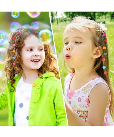 100 Mini Hair Claw Clips - Colorful Bead Hair Pins for Girls, Kids, Toddlers - Small Plastic Clamps for Women - Hair Accessory - Buy Online on GoSupps.com