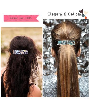 Buy Large Retro French Vintage Hair Clips - 2 Piece Set for Thick Hair - Stylish Automatic Hair Barrettes for Women - Buy Online on GoSupps.com