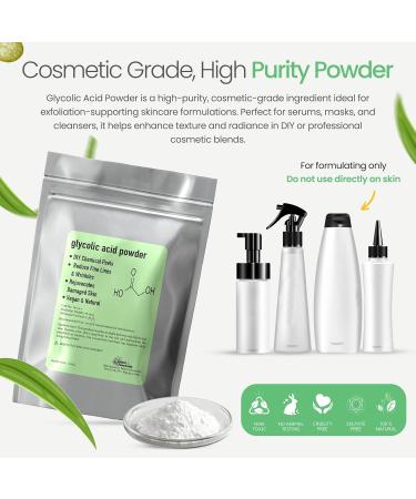 Talsen Chemicals Glycolic Acid Powder DIY Glycolic Crystal Powder is Pure DIY Cosmetics (4 Oz/113 grams) - Buy Online on GoSupps.com