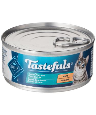 Tastefuls Natural Wet Cat Food Ocean Fish & Tuna Entr e Pate 5.5 oz - Pack of 24 Large Cans - Pack of 24 Oceanfish & Tuna Pate