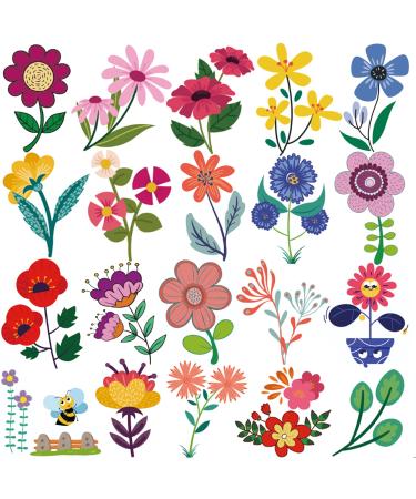 Casciybo Flower Temporary Tattoos for Kids Girl  10 Sheets Fake Waterproof Cute Small Tattoo Stickers for Child Birthday Party Favors Supplies Gifts Decorations Small Flower