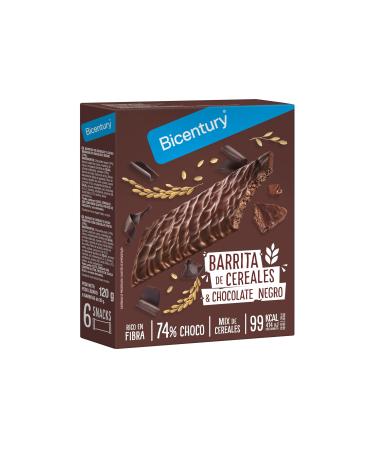 Bicentury - New products - Petite barre nerg tique Bicentury Snack Chocolate Negro C r ales (6 uds)